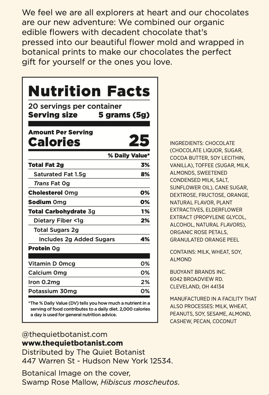 BOTANICAL WONDER CHOCOLATE BAR