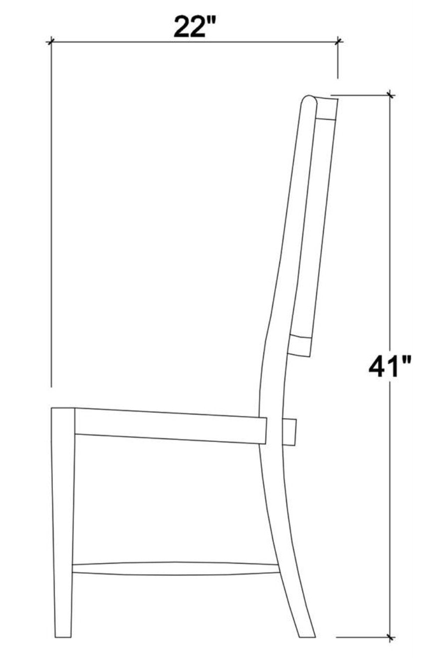 LAURNA DINING CHAIR W/ UPHOLSTERED SEAT & RATTAN BACK