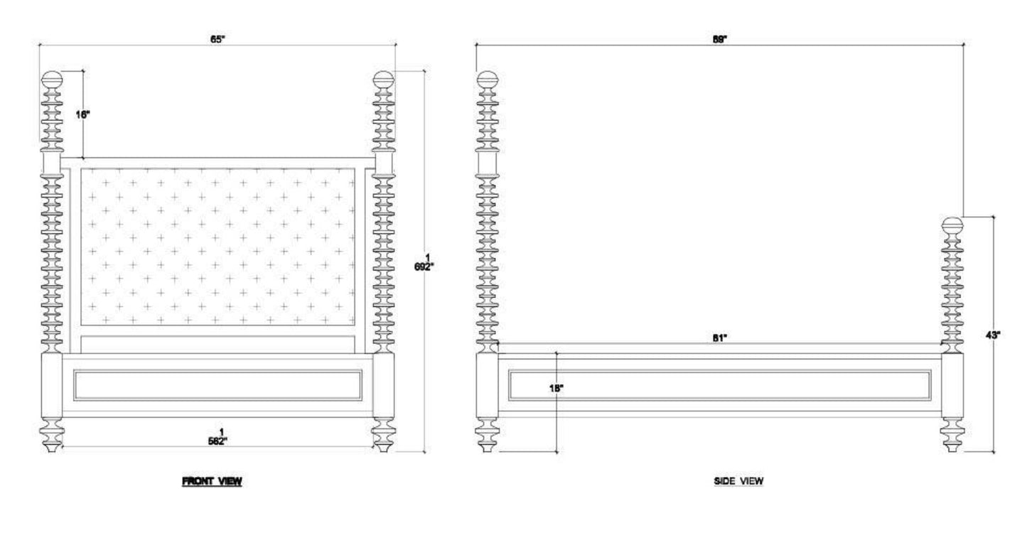 MILANO UPHOLSTERED BED QUEEN