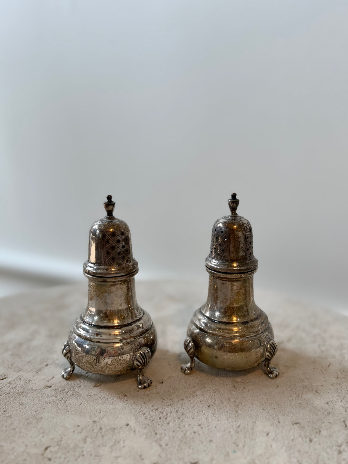 STERLING SLIVER SALT & PERPER SHAKERS