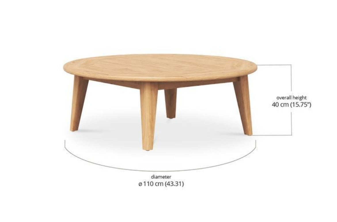 STOCKTON ROUND COFFEE TABLE - OUTDOOR TEAK