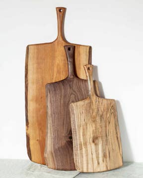 BLACK WALNUT SERVING BOARD W/ HANDLE