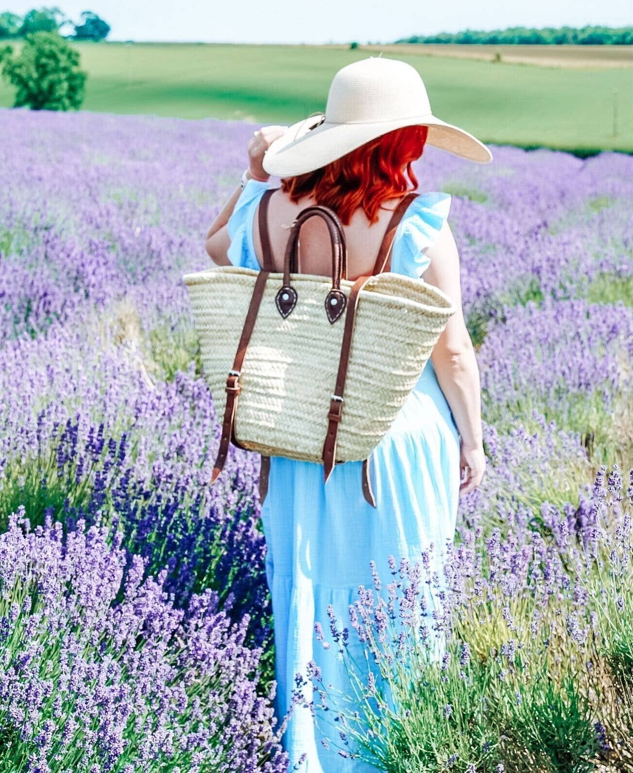 STRAW BACKBACK TOTE