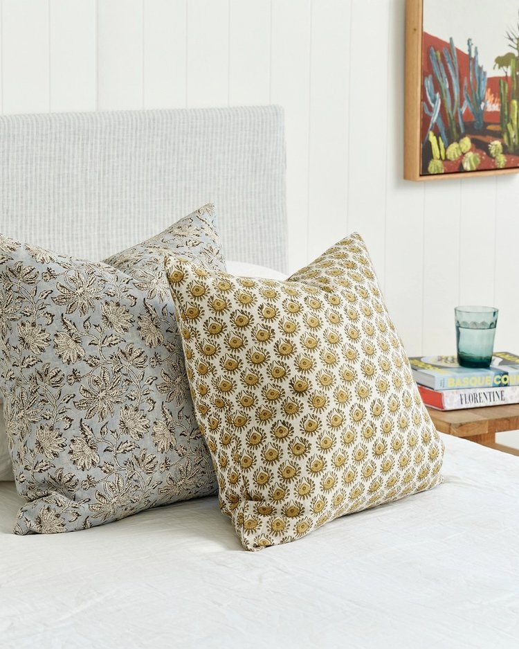 LYON SAFFRON LINEN PILLOW