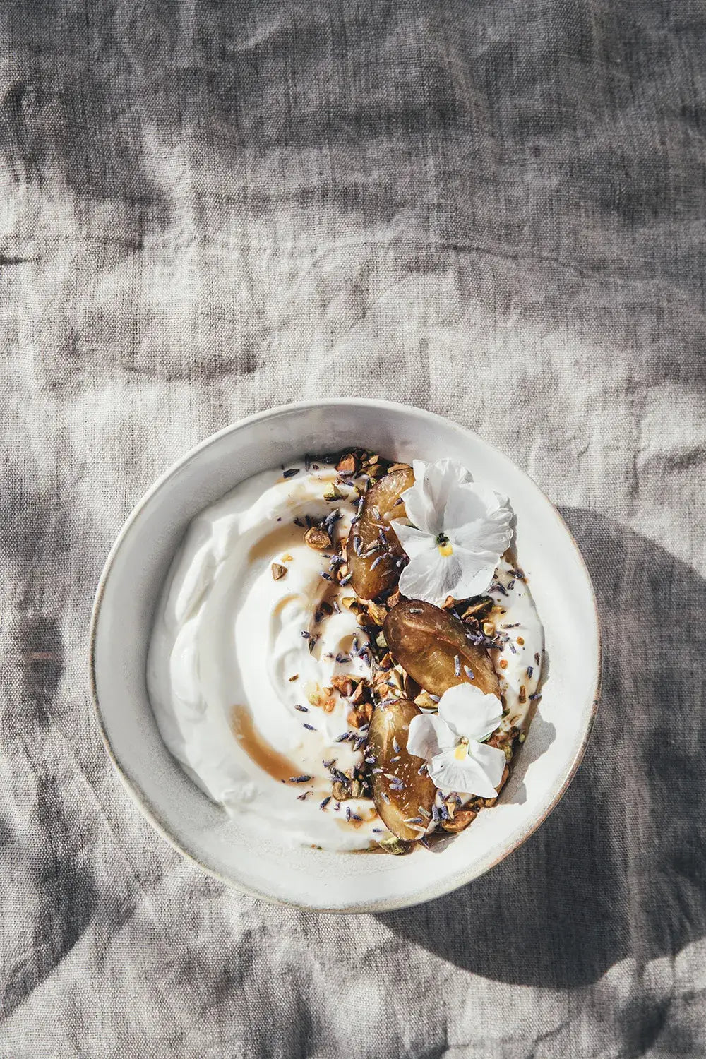 FLOWERS ON A PLATE