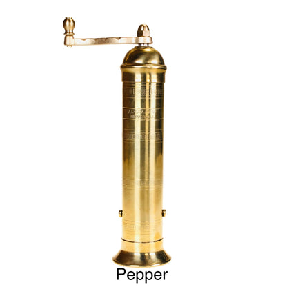 THE ORIGINAL BRASS MILL - 9" PEPPER GRINDER
