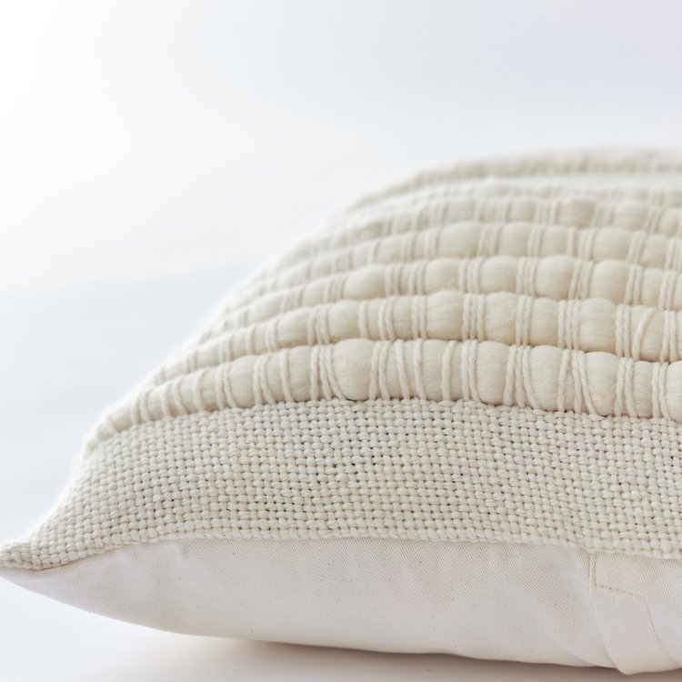 AIRE TEXTURED MERINO WOOL PILLOW