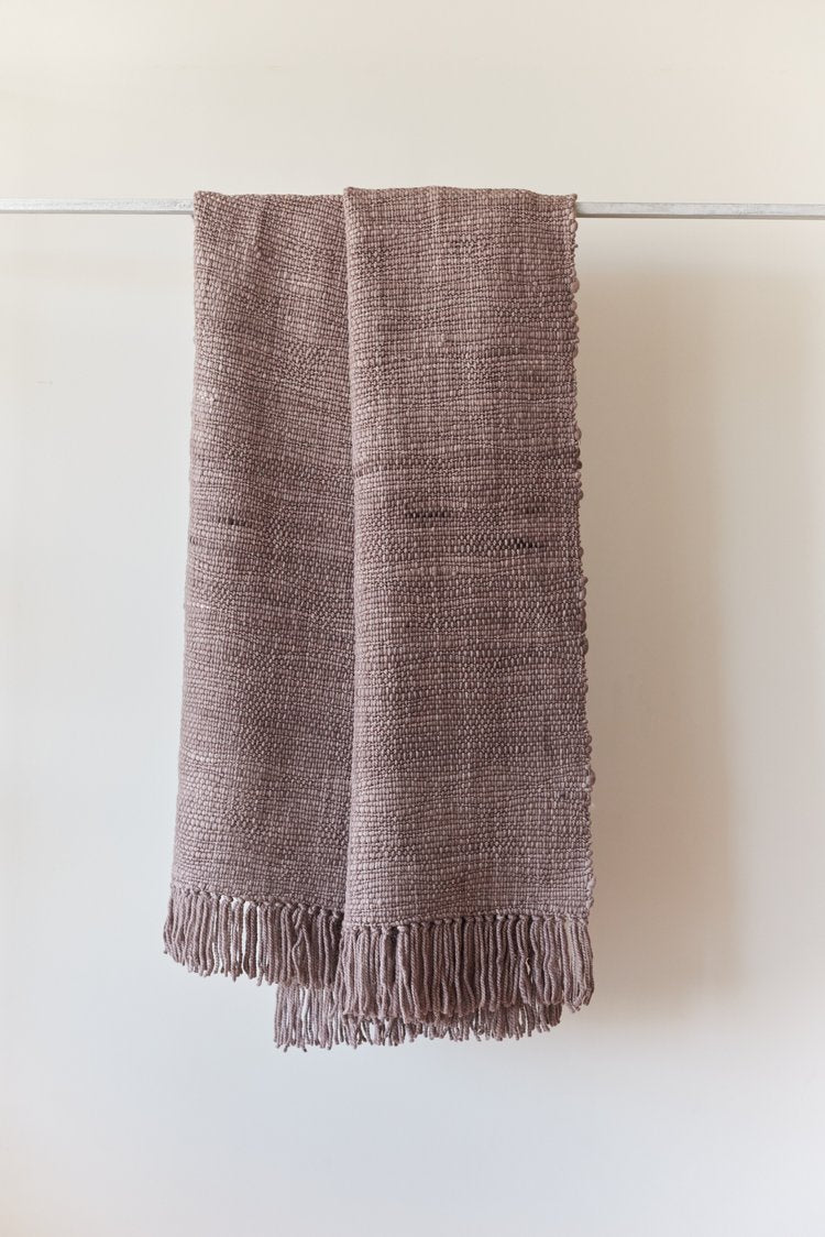 HAND-WOVEN MERINO WOOL THROW