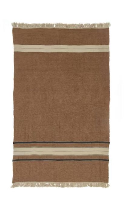 BELGIAN BATH TOWEL - BRUGES STRIPE