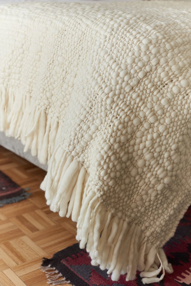 HAND WOVEN MERINO WOOL THROW