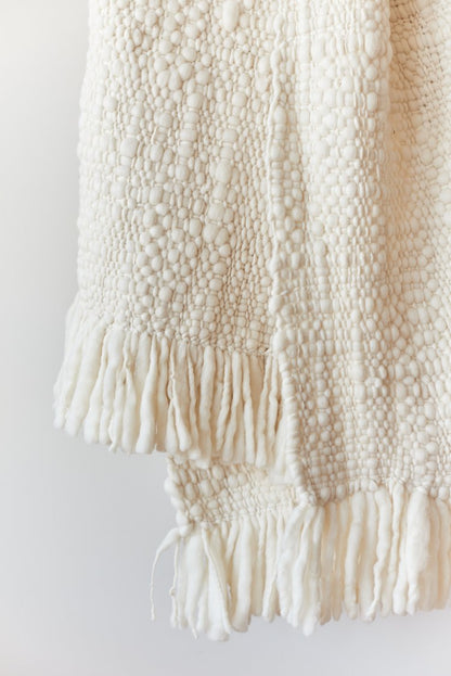 HAND WOVEN MERINO WOOL THROW