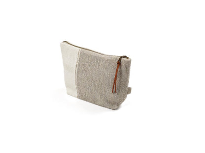 LINEN MULTI-STRIPE POUCH