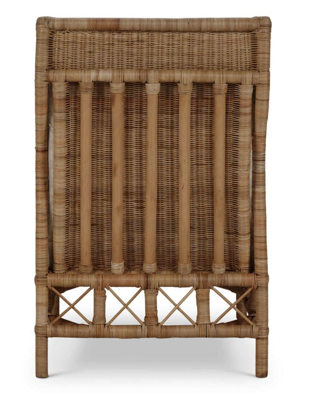 HAMPTON RATTAN WING CHAIR
