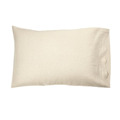 HERITAGE STANDARD PILLOW CASE - FLAX