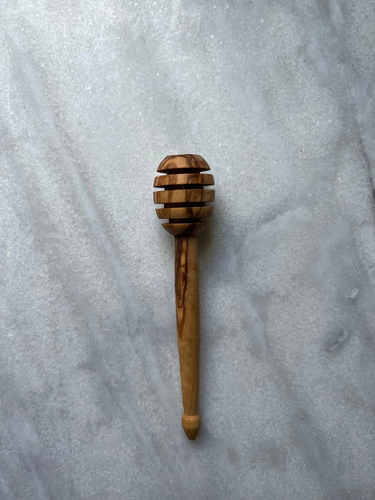 OLIVE WOOD HONEY DIPPER