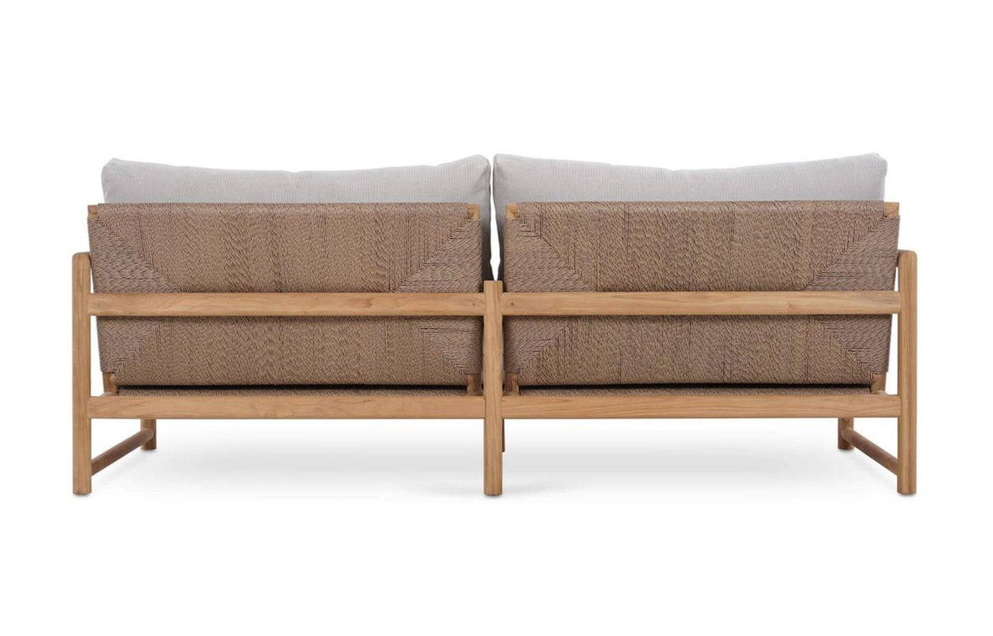 JACKSON 2 SEATER W/ SEAT & BACK CUSHIONS - OUTDOOR TEAK
