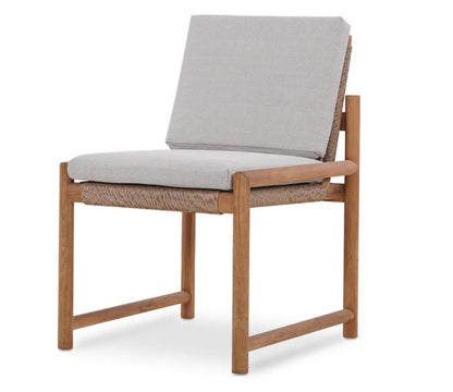 JACKSON SIDE CHAIR W/ SEAT & BACK CUSHIONS - OUTDOOR TEAK