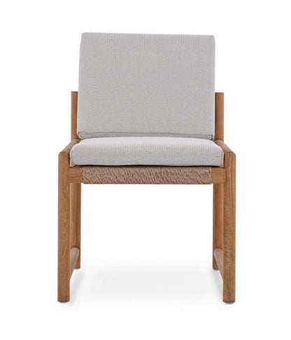 JACKSON SIDE CHAIR W/ SEAT & BACK CUSHIONS - OUTDOOR TEAK