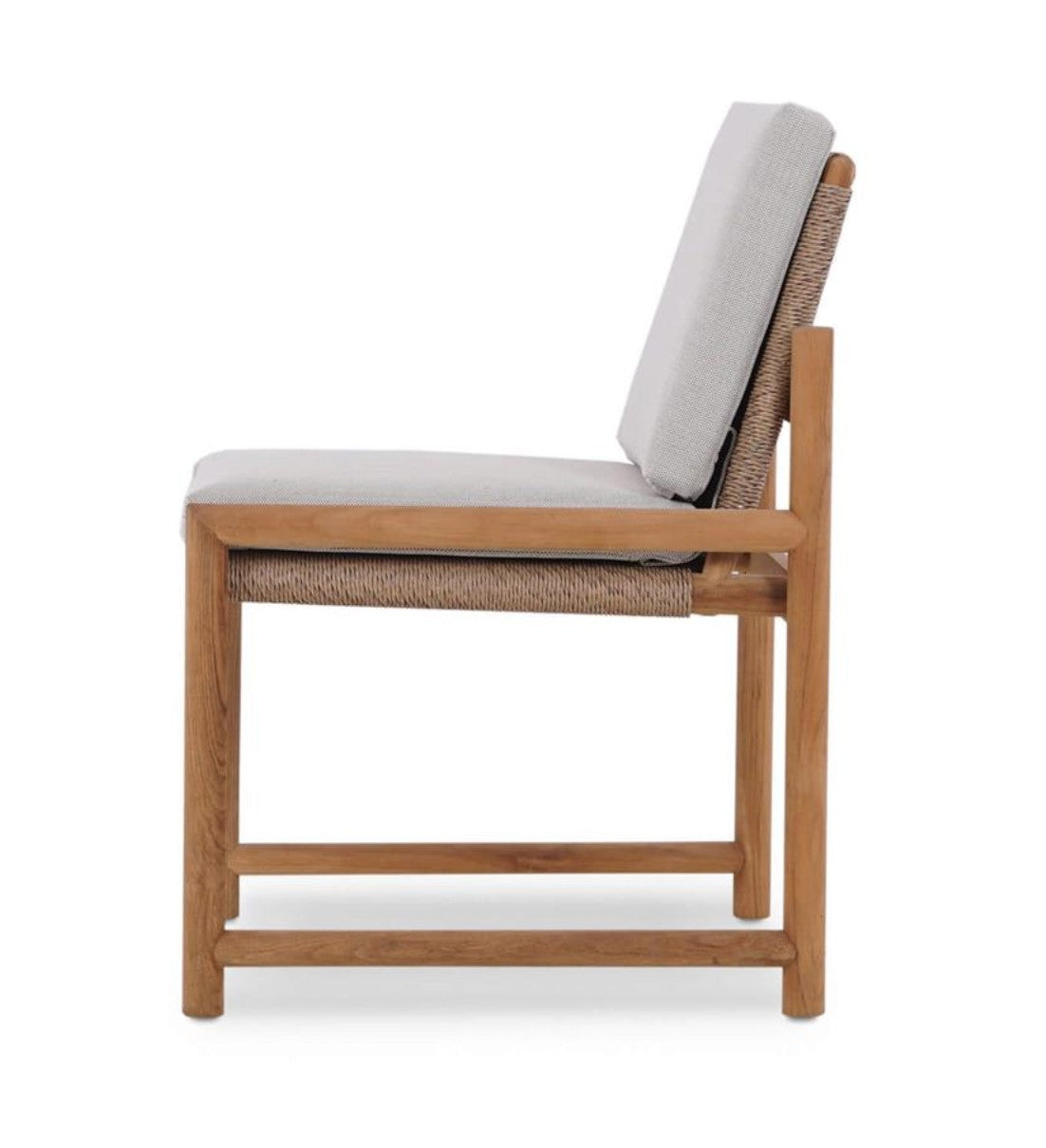 JACKSON SIDE CHAIR W/ SEAT & BACK CUSHIONS - OUTDOOR TEAK