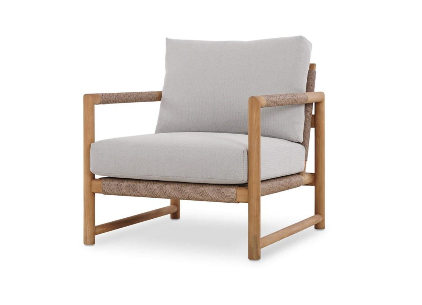 JACKSON SINGLE SEATER W/ SEAT & BACK CUSHIONS - OUTDOOR TEAK