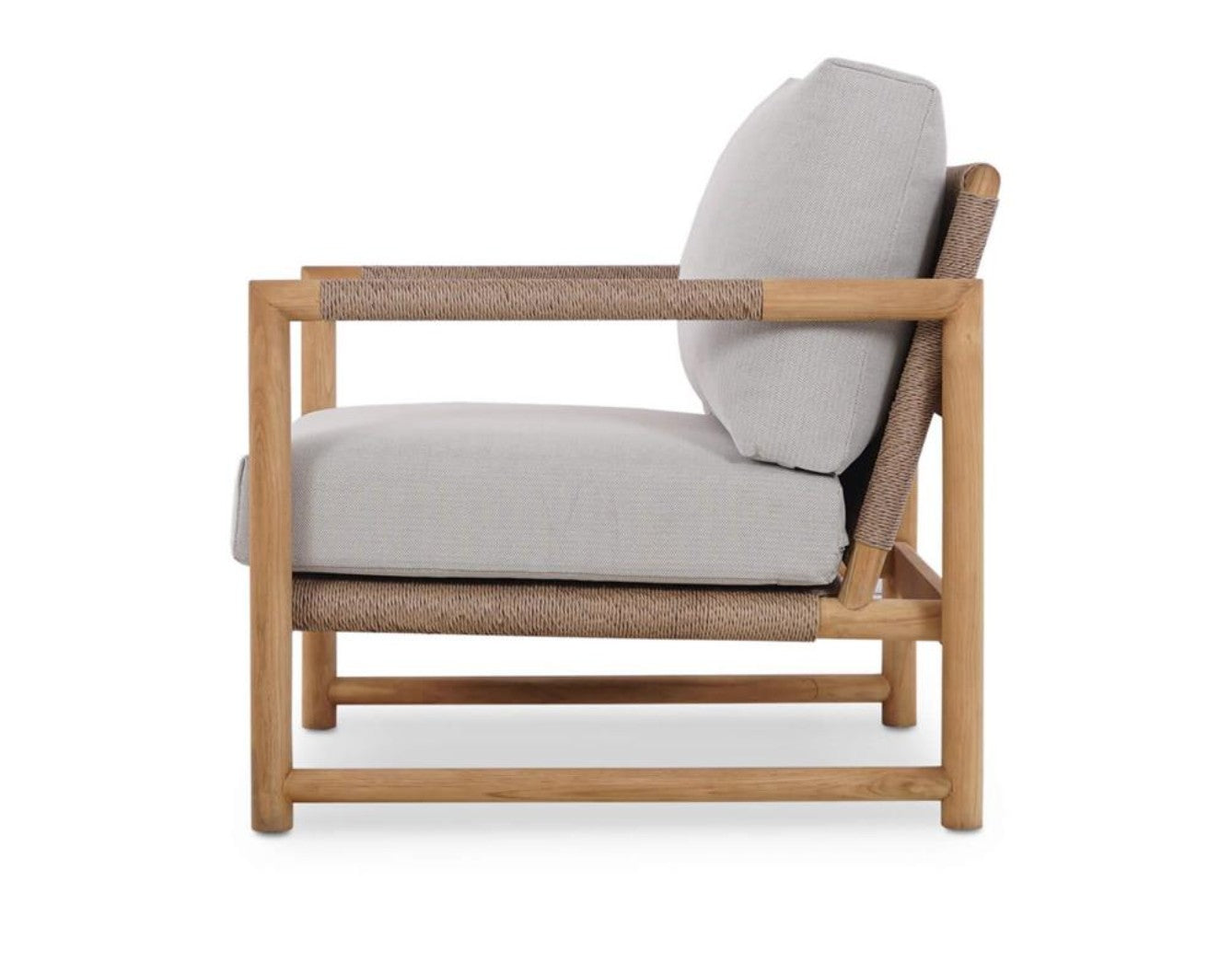 JACKSON SINGLE SEATER W/ SEAT & BACK CUSHIONS - OUTDOOR TEAK