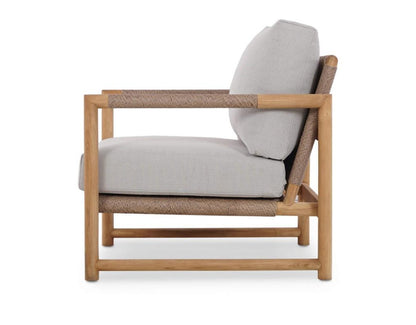 JACKSON SINGLE SEATER W/ SEAT & BACK CUSHIONS - OUTDOOR TEAK