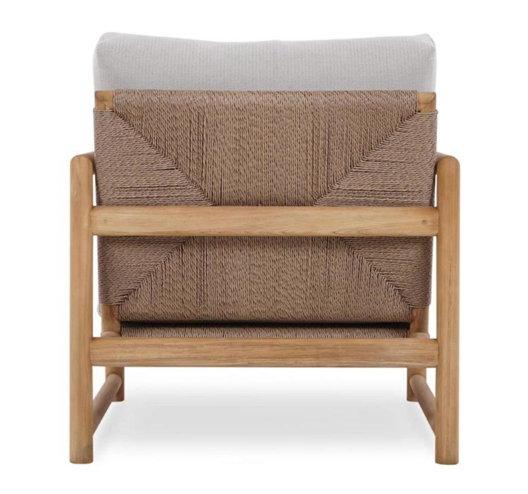 JACKSON SINGLE SEATER W/ SEAT & BACK CUSHIONS - OUTDOOR TEAK