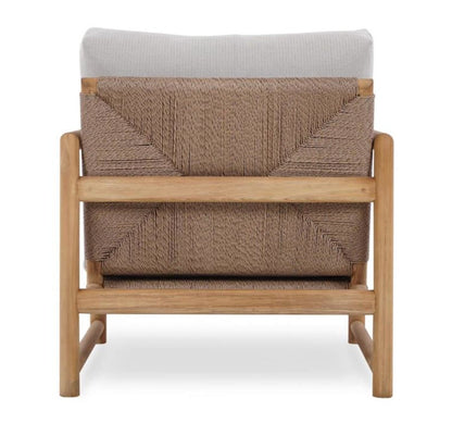 JACKSON SINGLE SEATER W/ SEAT & BACK CUSHIONS - OUTDOOR TEAK