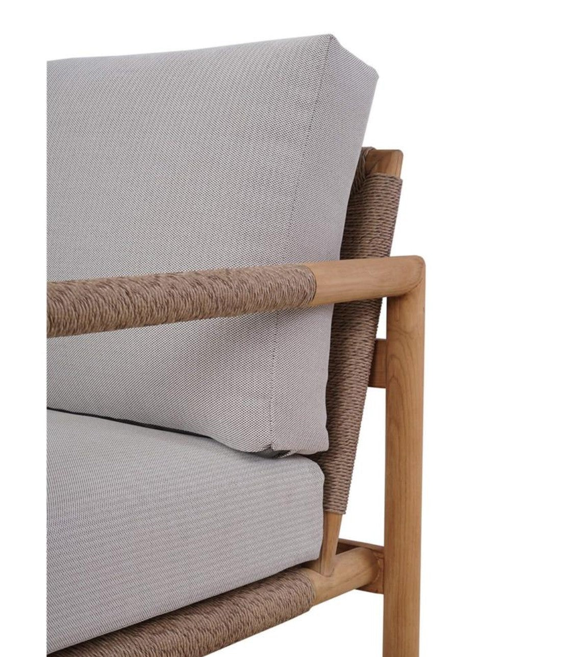 JACKSON SINGLE SEATER W/ SEAT & BACK CUSHIONS - OUTDOOR TEAK