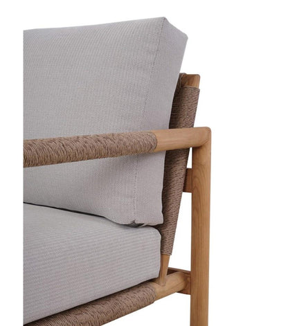 JACKSON SINGLE SEATER W/ SEAT & BACK CUSHIONS - OUTDOOR TEAK