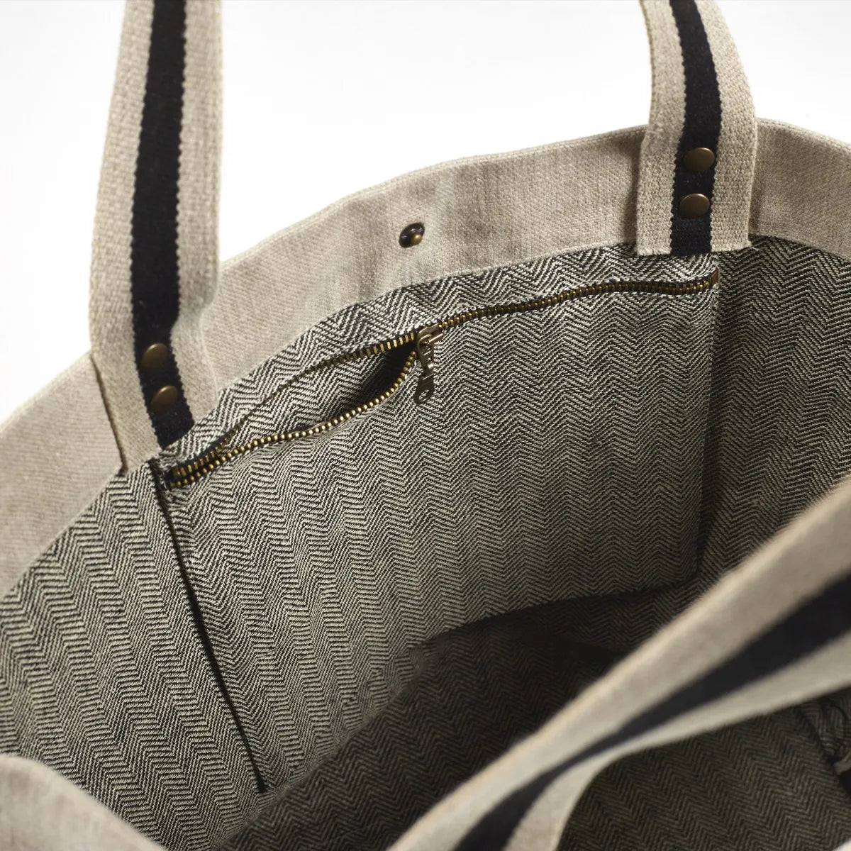 JAMES LINEN TOTE