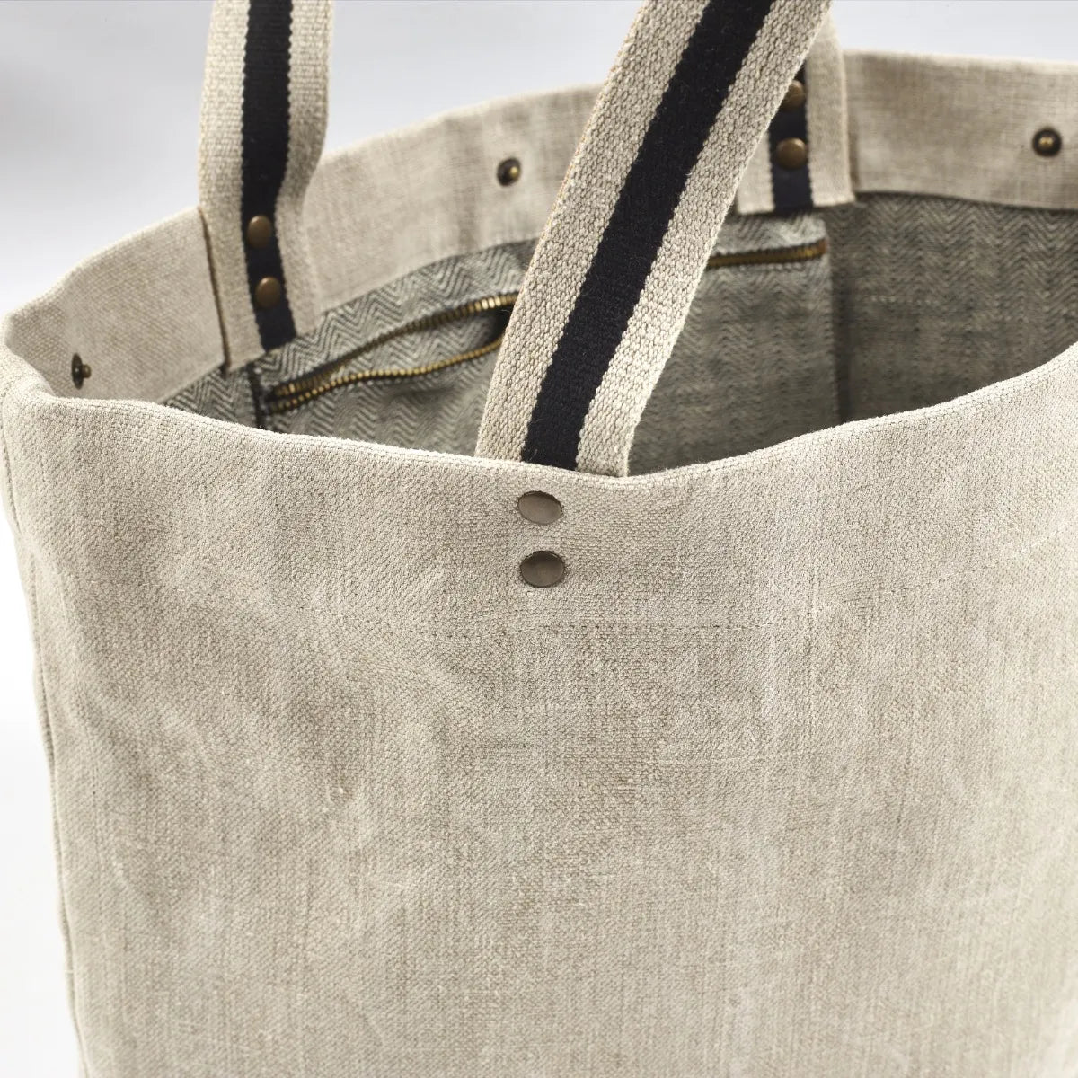 JAMES LINEN TOTE