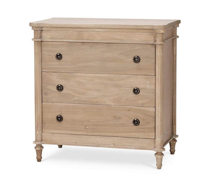 KELLY 3 DRAWER BEDSIDE TABLE