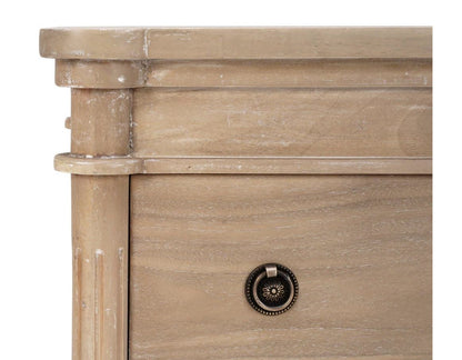 KELLY 3 DRAWER BEDSIDE TABLE
