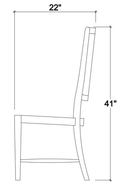 LAURNA DINING CHAIR W/ UPHOLSTERED SEAT & RATTAN BACK