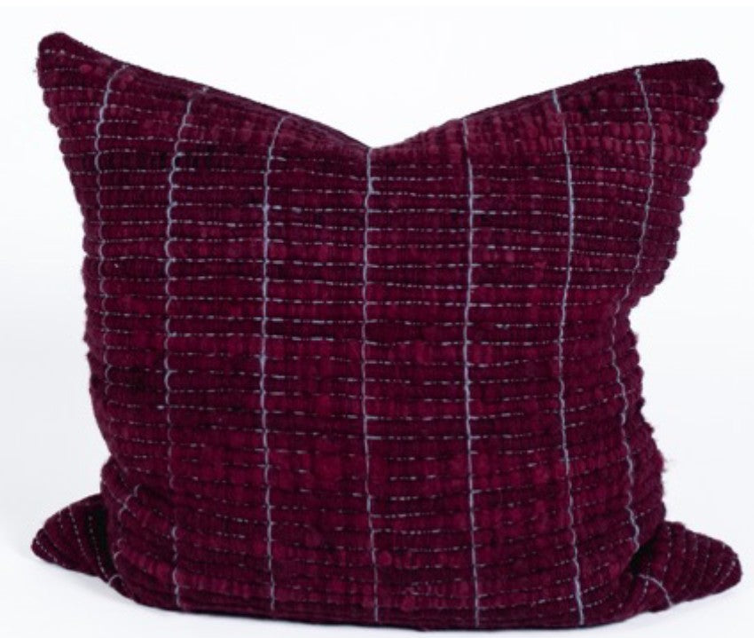 MAKUN PILLOW - BRICK & WHITE