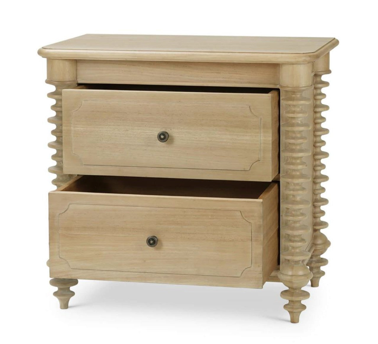 MILANO 2 DRAWER BEDSIDE TABLE