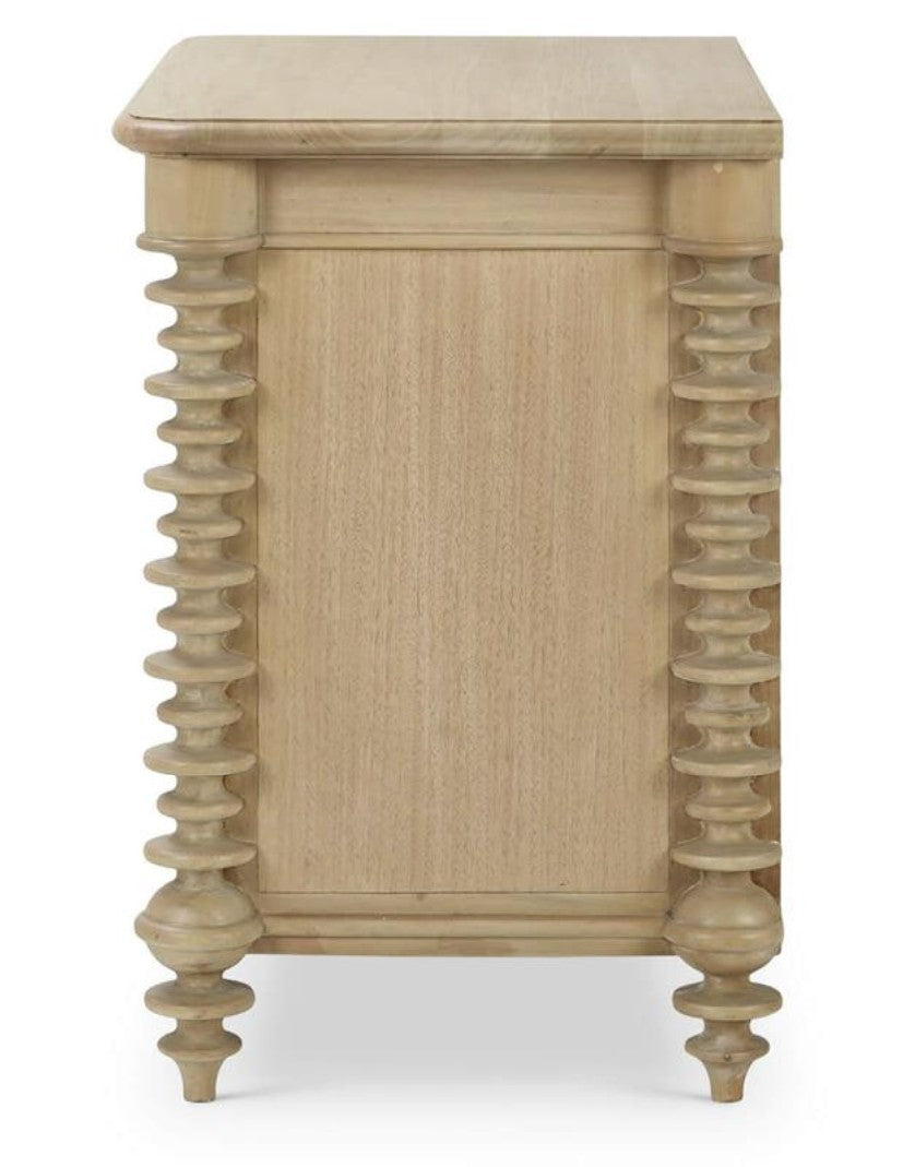 MILANO 2 DRAWER BEDSIDE TABLE