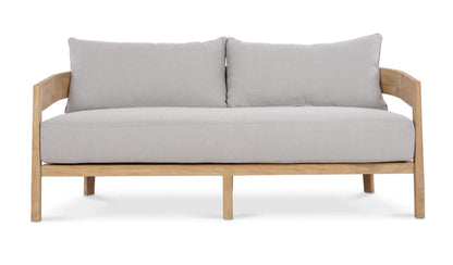 RALEIGH 2 SEATER W/ SEAT & BACK CUSHIONS - OUTDOOR TEAK