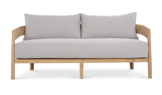 RALEIGH 2 SEATER W/ SEAT & BACK CUSHIONS - OUTDOOR TEAK