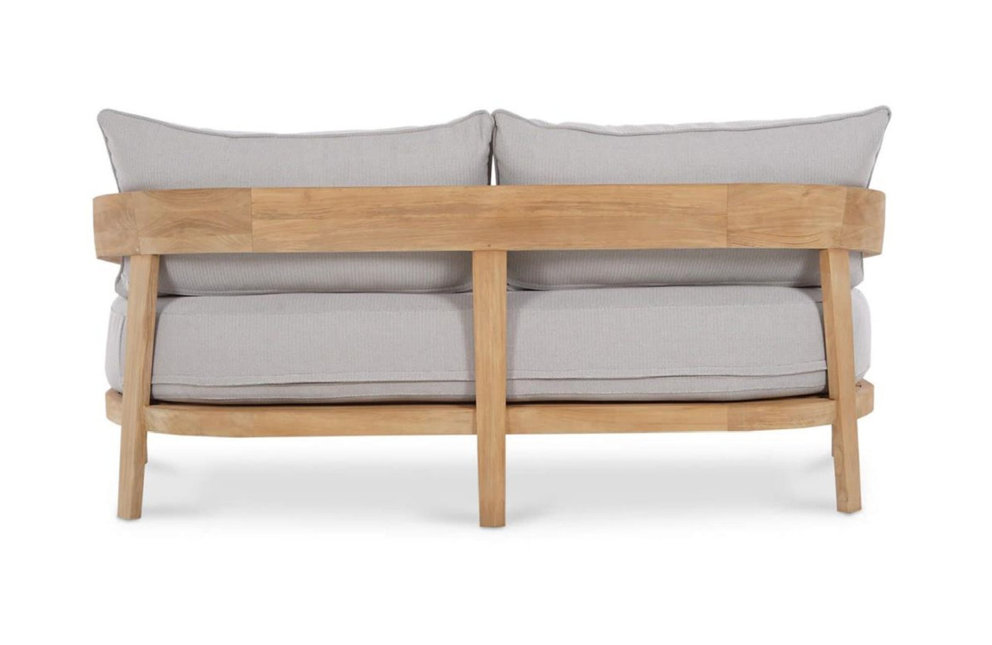 RALEIGH 2 SEATER W/ SEAT & BACK CUSHIONS - OUTDOOR TEAK
