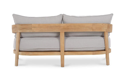 RALEIGH 2 SEATER W/ SEAT & BACK CUSHIONS - OUTDOOR TEAK
