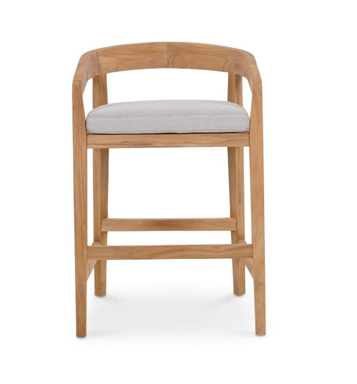 RALEIGH COUNTER STOOL W/ SEAT  CUSHION - OUTDOOR TEAK