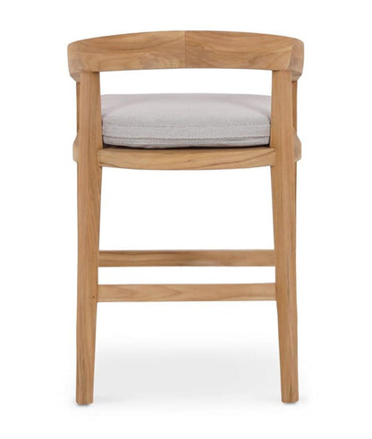 RALEIGH COUNTER STOOL W/ SEAT  CUSHION - OUTDOOR TEAK
