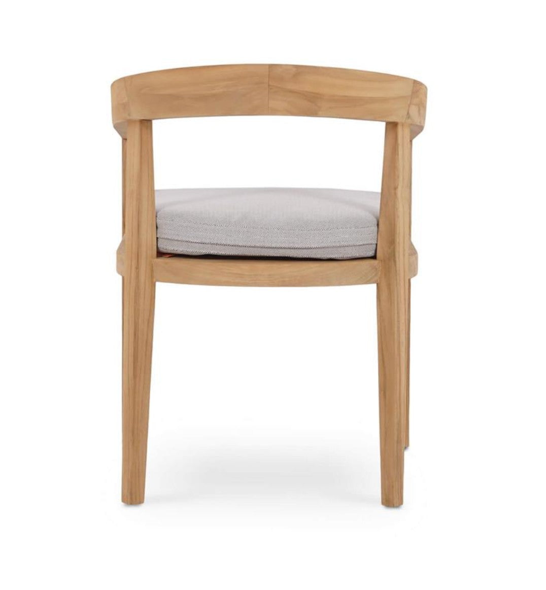 RALEIGH DINING CHAIR W/ SEAT CUSHION - OUTDOOR TEAK