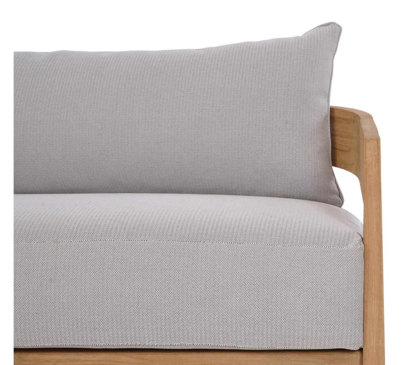 RALEIGH TEAK 3 SEATER W/ SEAT & BACK CUSHIONS - OUTDOOR TEAK