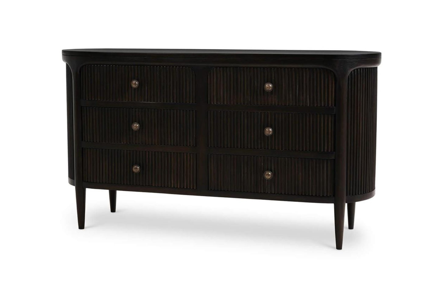 REGENT 6 DRAWER DRESSER W/ ROUND PULL KNOBS