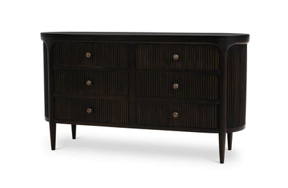 REGENT 6 DRAWER DRESSER W/ ROUND PULL KNOBS