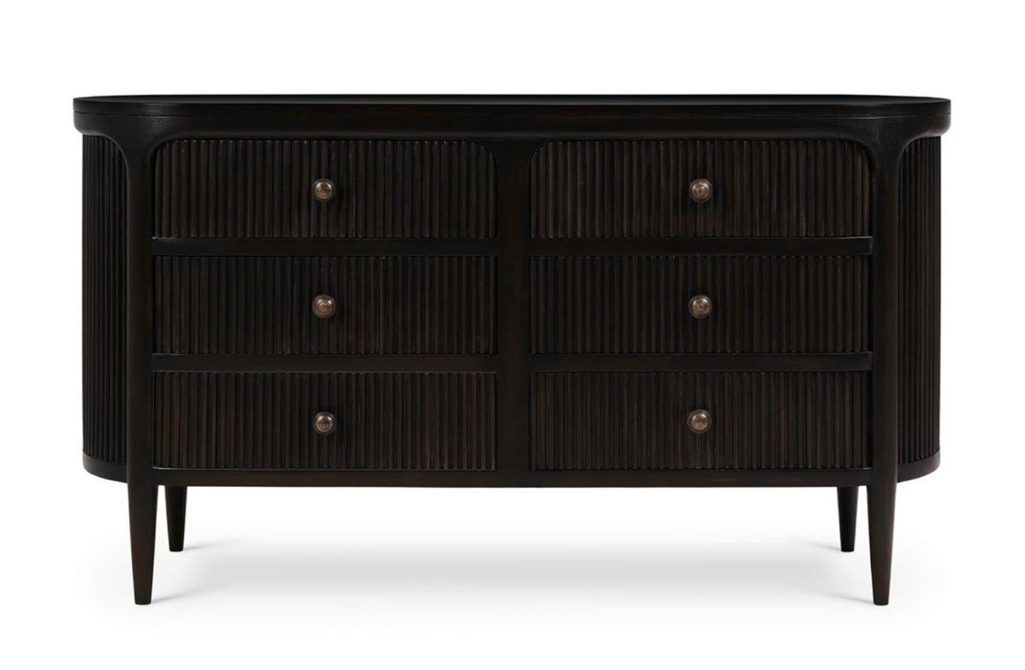 REGENT 6 DRAWER DRESSER W/ ROUND PULL KNOBS