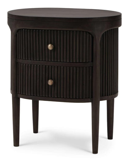 REGENT BEDSIDE SMALL TABLE W/ ROUND PULL KNOBS
